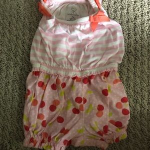 Cherry short onesie